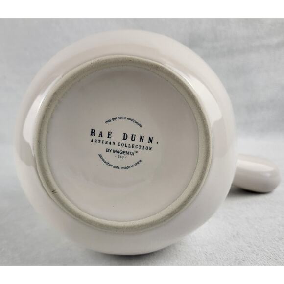 Rae Dunn By Magenta Hot Cocoa Ceramic Hot Chocolate Pouring Pot Red Lettering - Picture 7 of 9